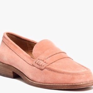 Madewell Elinor loafer in pink suede 🎀